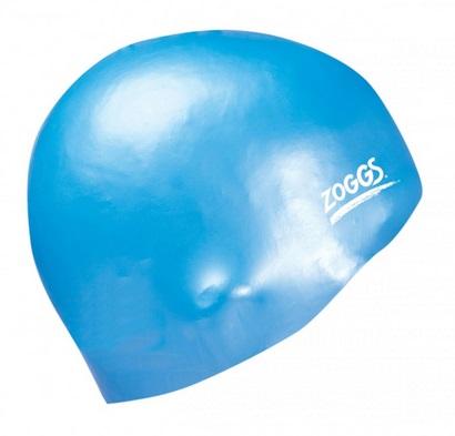 Zoggs Easy-Fit Silikon Badekappe Blau (langes Haar)