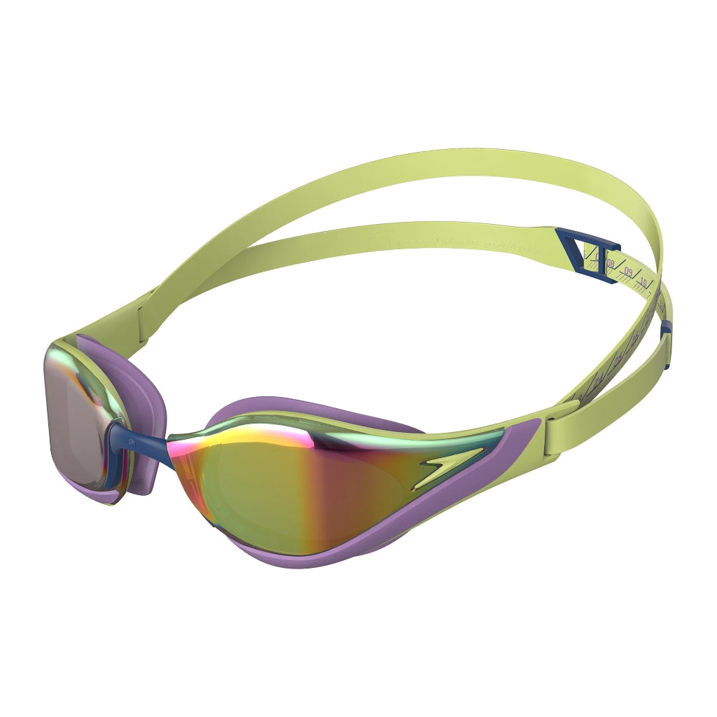 Speedo Fastskin Pure Focus Mirror Schwimmbrille Grün/Lila