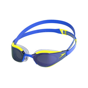 Speedo Fastskin Hyper Elite Mirror Schwimmbrille Blau/Gelb