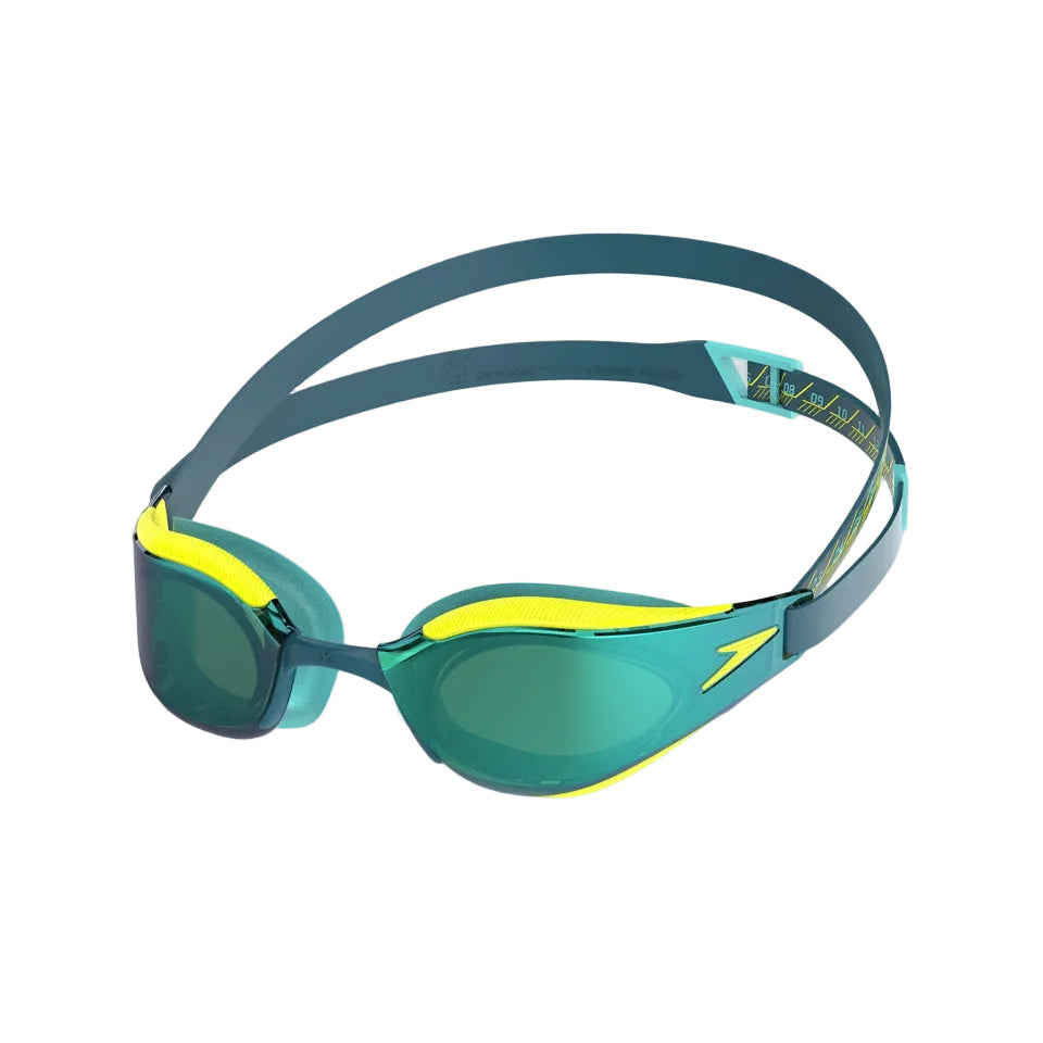 Speedo Fastskin Hyper Elite Mirror Goggles Green/Yellow