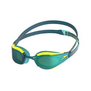Speedo Fastskin Hyper Elite Mirror Schwimmbrille Grün/Gelb