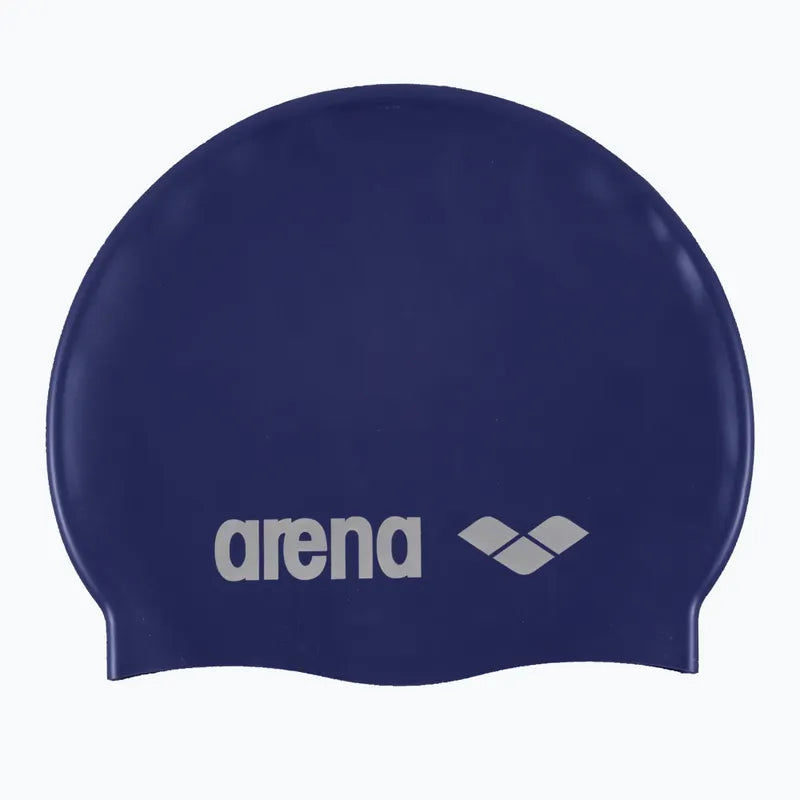 Arena Classic Silicone Cap Denim-Silber