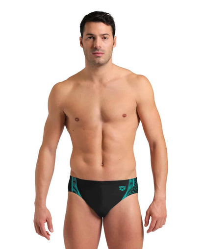 Arena Herren Badehose Graphic Black-Water