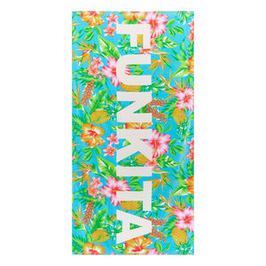 Ausgefallenes Baumwolltuch Blue Hawaii