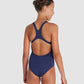 GIRLS' TEAM SWIMSUIT SWIM PRO SOLID NAVY-WHITE (6-15rokov)