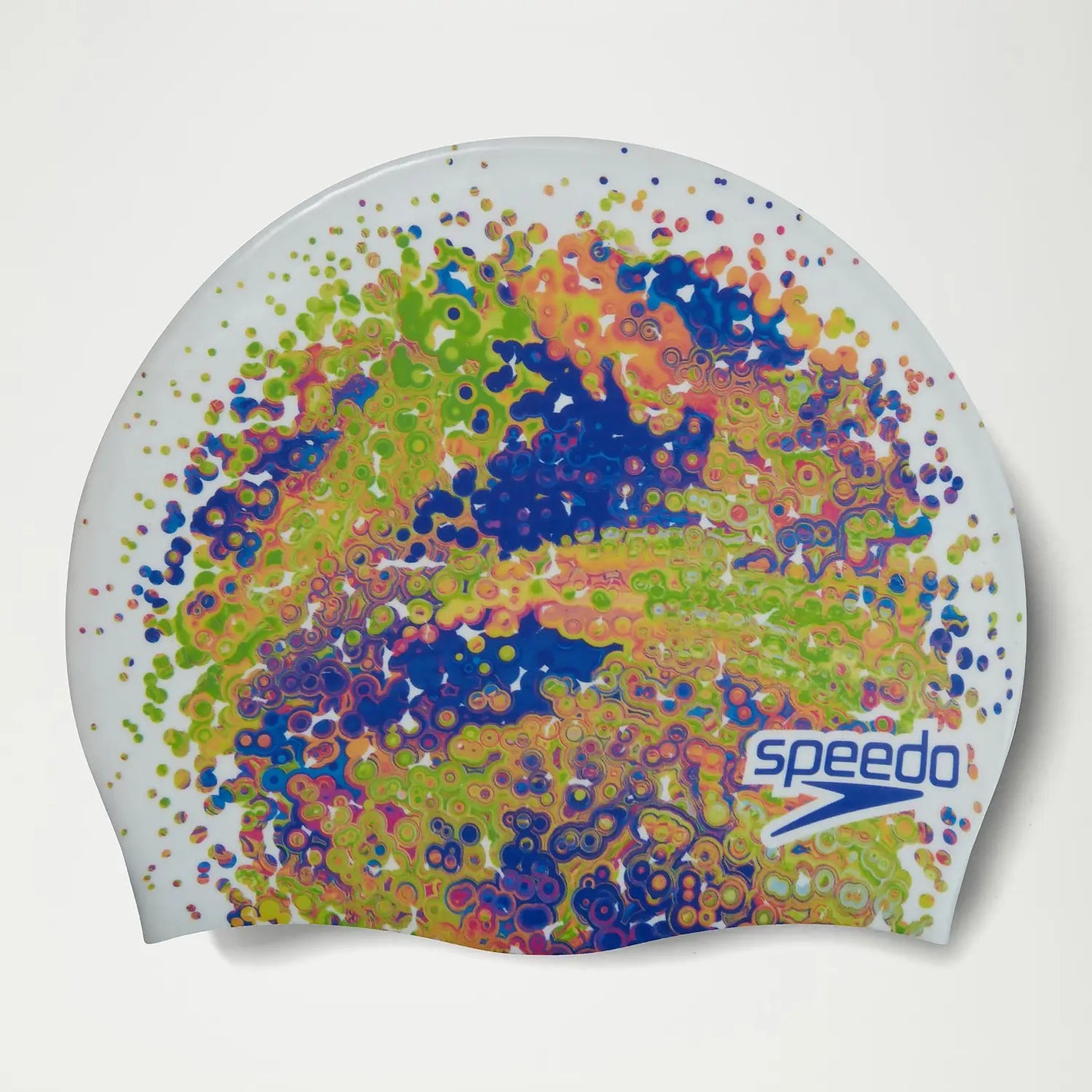 Speedo Junior Digital Printed Cap Weiß/Grün (6-14 Jahre)