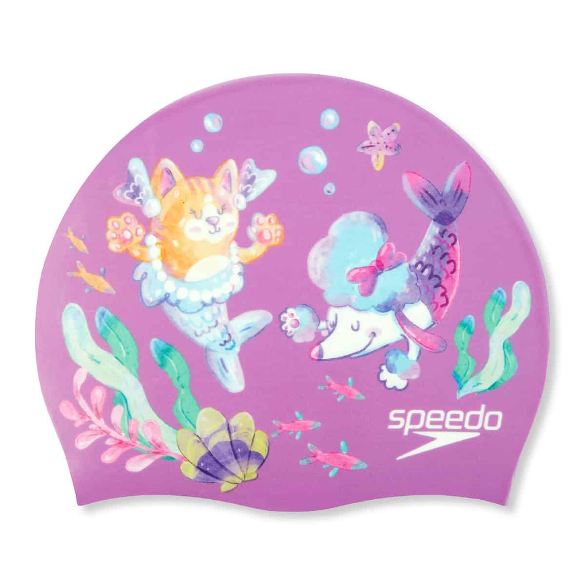 Speedo Junior Digital Printed Cap Pink (6-14 Jahre)