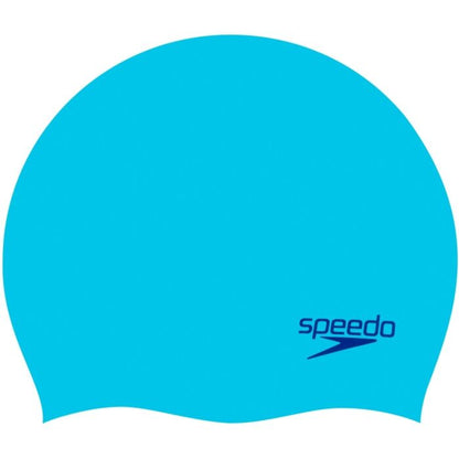 Speedo Junior Badekappe aus Silikon, unifarben, hellblau (6-14 Jahre)