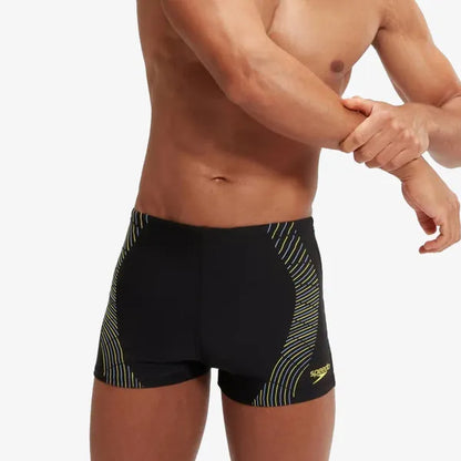 SPEEDO TECH PRNT ASHT AM SCHWARZ/GELB