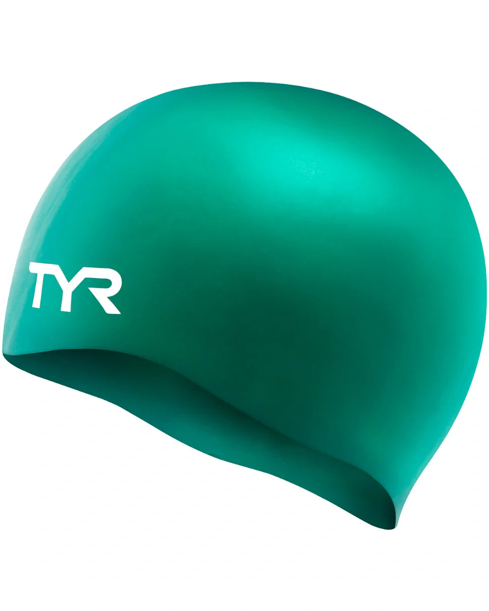 TYR Wrinkle-Free Silikon Badekappe Grün