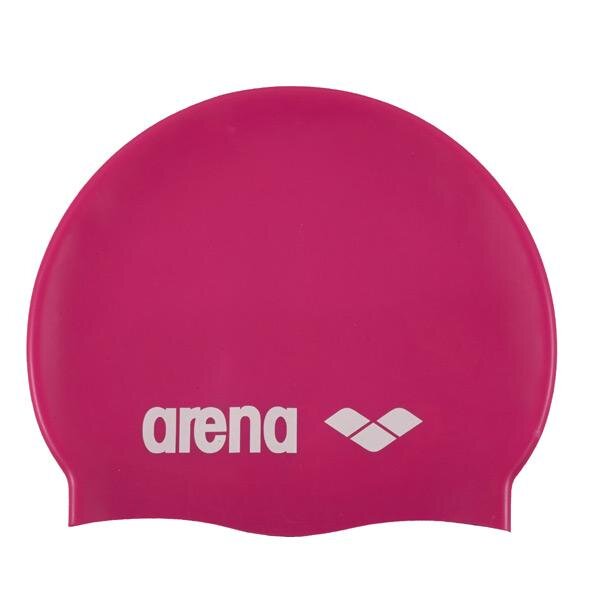Arena Classic Silikonhaube Fuchsia/Weiß