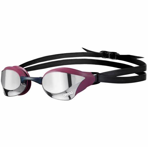 Arena Cobra Core Swipe Mirror Silber/Rotwein