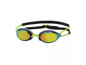 Zoggs Schwimmbrille Fusion Air Titanium Schwarz/Limette
