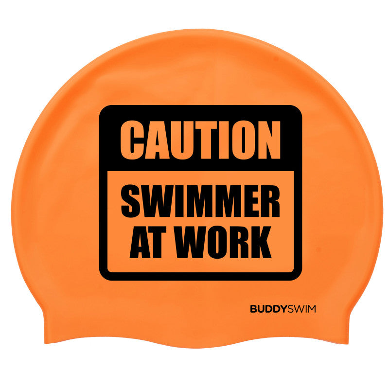 BuddySwim Silikon Badekappe Orange