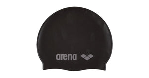 Arena Classic Silicone Junior Cap Black/Silver (6-12 rokov)