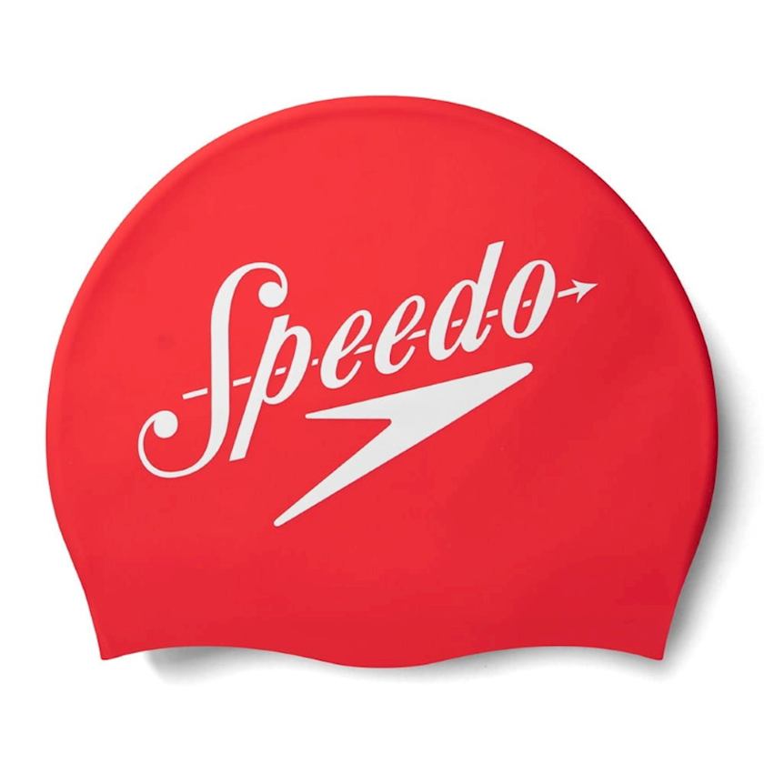 Speedo Retro Print Badekappe Rot