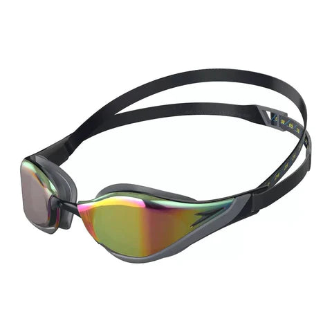 Speedo Fastskin Pure Focus Mirror Schwimmbrille Schwarz-Grau