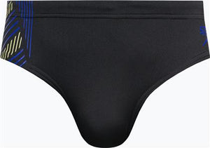 Speedo Tech Panel 7cm Swim Briefs - black/chroma blue/spritz