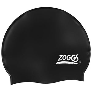 Zoggs Easy-Fit Silikon Badekappe Schwarz
