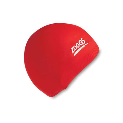 Zoggs Silicone Swim Cap Red