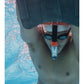 Zoggs Centre Line Snorkel Black/Orange