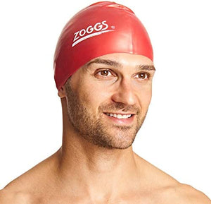 Zoggs Silicone Swim Cap Red