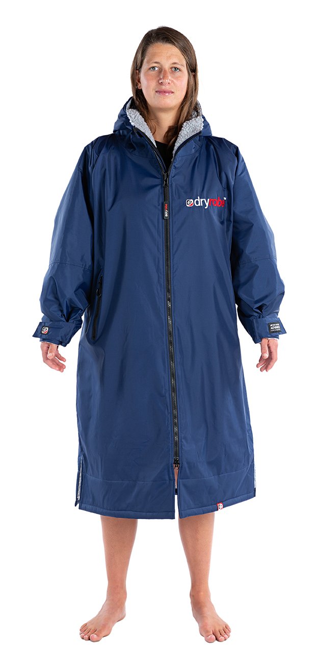 Dryrobe Advance Long Sleeve Navy Blue/Grey