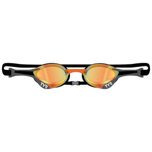 TYR Tracer-X Elite Mirrored Racing Goggles Gold/Orange